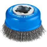 X-LOCK Cup brushes Crimped 75mm Steel 0.3mm
