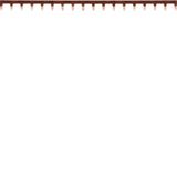 Pin strip 1P 18M 63A 10mmp, blue