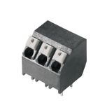 Printed circuit board terminals, 5.08 mm, Number of poles: 2, 135°, Solder pin length (l): 1.5 mm, black, PUSH IN with actuator, Clamping range, max. : 1.5 mm², Tube