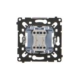Cover for R-TV-SAT aerial socket, Graphite