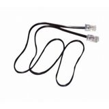 Patchcord RJ45/RJ45 unshielded Telephony ISDN black 1.0m