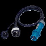 Cable 1.5m CEE plug/SCHUKO coupling.