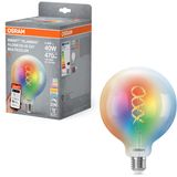 OSRAM SMART+ LED lamp Globe 125 Filament E27, RGBW, Matter compatible, WiFi, controllable via app and voice assistant, multicolor, dimmable