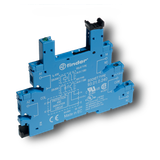 Screw socket black 6+12+24VDC for 35mm.rail, 34.51/81 (93.01.7.024.0)