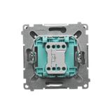 Touch panel 1 module, Modul 1: 2 vertical touch fields, Fixing: horizontal, White pearl