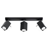 CEILING LAMP MERIDA 3 BLACK GU10 3X40W IP20
