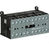 VB6S-30-01-P1.7-71 Mini Reversing Contactor 24 V DC - 3 NO - 0 NC - Soldering Pins