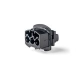 Coupler 2-pole 32A plug, black