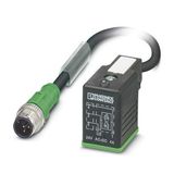 SAC-3P-M12MS/0,6-PUR/B-1L-Z180 - Sensor/actuator cable
