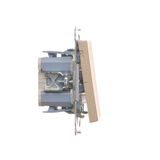 Double socket outlet without earthing, without shutters, (module), Simon 24, IP20, 16A, white