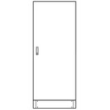 Leerverteiler 3-Feld, 2000x800x230mm mit Sockel, 1-trig