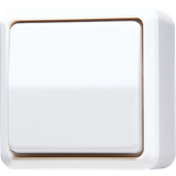 Rocker switch AP600 white 1-pole/changeover