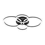 PARRAPOS-Z CL 41W 5800lm tuneable white 614X450, black/white