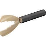 Adapter, cable lug 4.2-8.3 mm to 4 mm socket, black, CAT II, 23.5065-21