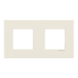 Frame 2-gang - Niessen logo - White