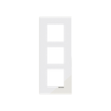 Frame 3-gang / 2+2+2-modules - Niessen logo - S - Tacteo White