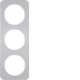 Frame 3gang, R.1, al./p. white