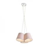 NANCY III pendant white/red 230V LED E14 3x11W