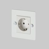 1G UK PLUG SOCKET / WHITE