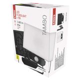 LED spotlight TAMBO with motion sensor, 20 W, black, neutral white