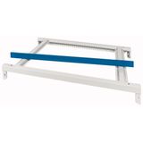 XTSZFBA-W1100 Top frame with design strip, W=1100mm, grey