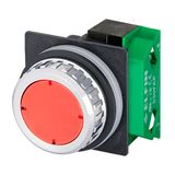 Push-button with guard, red, N.O.