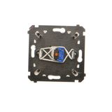 Interdediate switch with LED indicator light, (module), Simon 24, IP20/IP44, 10AX, black matt