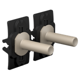 Niko Toggle set (2 parts), Niko Home Control, steel champagne coated