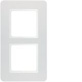 Frame 2gang, Q.7 , polarwhite velvety