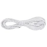 Power connector socket, free end (AWG 20/0.42 mm2), white, max. 5 A, length 3 m