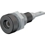 2 mm socket, flat plug connection, mounting Ø 6.4 mm, red, 23.0060-22