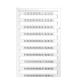 Coding 1 - 100 pre-printed (500 pieces)