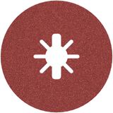 X-LOCK Fibre Disc, 115mm, G100, star hole, R780 Best for Metal + Inox