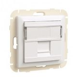 COV RING W/SING SUPPORT F/RJ45 CONNECT GOLDEN