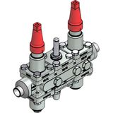 Valve station, ICF 20-6-90, 20 mm, Connection standard: EN 10220