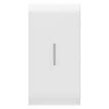 REPLACEABLE BUTTON KEY FOR AXIAL COMMANDS - WITH DIFFUSER - 1 MODULE - SATIN WHITE - CHORUSMART