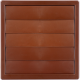 grille with shutter 170x170 Ø 150 brown