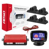 Parking assistant system LED-GRAF 4 sensor black TRUCK 19mm