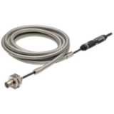 Sensor head, shielded, M10 housing, sensing distance 2 mm, repeat accuracy 2 Âµm, 2.6 m cable with protective spiral tube E2NC0018H
