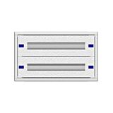Modular chassis 2-7K, 2-rows, complete