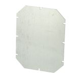Mounting plate 210x160x1.5 mm, galvanized sheet steel