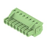 PCB plug-in connector, female plug, 5.08 mm, Number of poles: 8, 225°, Clamping yoke connection, Clamping range, max. : 4 mm², Box