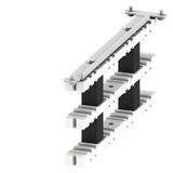 Vertical distribution busbar holder non-cascaded, W: 200 mm, 1 set=3 units