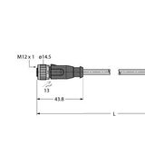 Industrial Ethernet/PROFINET Cable Connection Cable   RKSD-PSGS4M-4416-0.3M