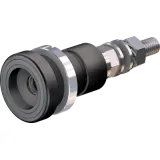 6 mm socket, threaded bolt, mounting Ø 18.5 mm, gray, 14.0010-28