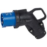 Angled Plug Hypra 16A 2P+E IP44
