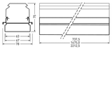 Continuous lines 765... E-Line Next Fix Cover disc White rectangular ET 88W 12600lm Lambertian (L) IP50 IK03 3 SDCM 9002112934