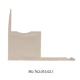 End cap for AK with hole, silver color, 1 pc