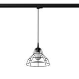 HANGING LAMP 3 PHASE ANATA BLACK E27 3000K 7.5W 620LM