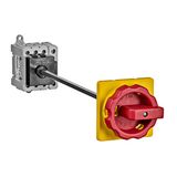 Emergency-Stop Main Switch 4-pole, base mounted 40A